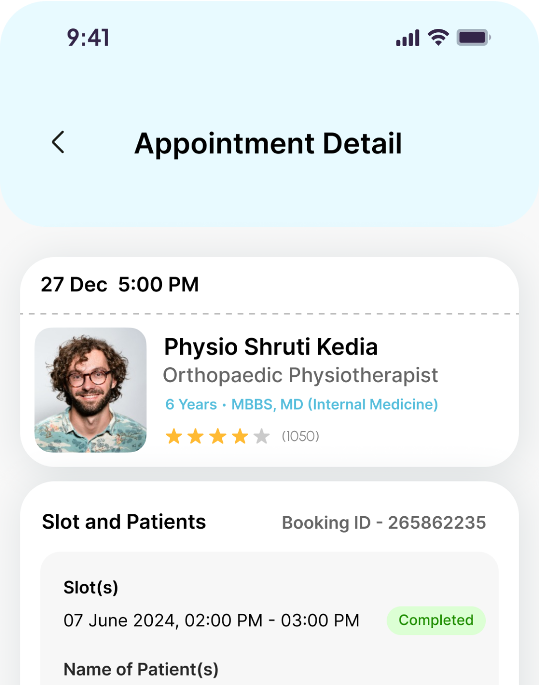 Elderly for Patients app preview